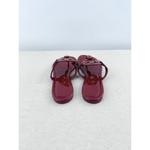 NWT Tory Burch Miller Patent Leather Thong Sandals Fuschia Spark Womens Size 6 main image 7